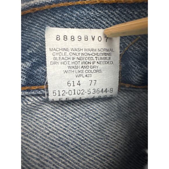 Vintage 90s Levis 505 Relaxed Fit Tapered Leg Denim Jeans Womens 8 Medium Wash - Picture 9 of 9